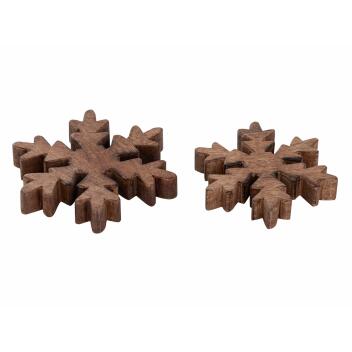 Schneeflocke Set Dekofigur 18x18cm Weihnachtsdekoration Baumbehang Christbaum