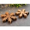 Schneeflocke Set Dekofigur 18x18cm Weihnachtsdekoration Baumbehang Christbaum