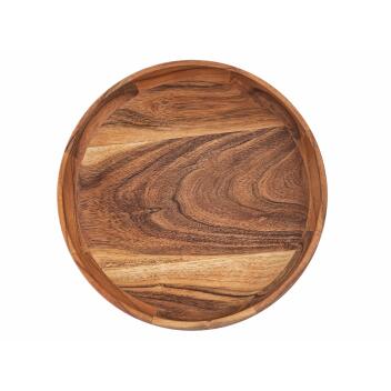 Holzschale Deko Schale Obstschale Holz ø30cm lebensmittelecht Akazie massiv