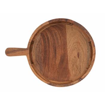 Holzpfanne Deko Pfanne Holz 32x25cm Schale Akazie massiv