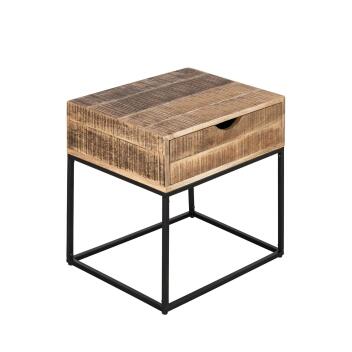 Nachtschrank Holz Nachtkästchen 45x45x35cm Nachtkonsole Maya Beistelltisch