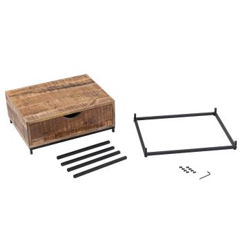 Nachtschrank Holz Nachtkästchen 45x45x35cm Nachtkonsole Maya Beistelltisch