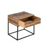 Nachtschrank Holz Nachtkästchen 45x45x35cm Nachtkonsole Maya Beistelltisch