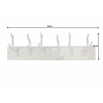 Wandgarderobe Deer 50cm silber 22529