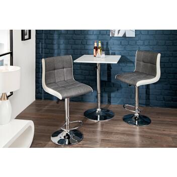 Barhocker Modena 90115cm grau weiss 36829