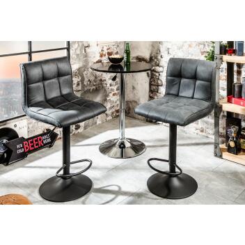 Barhocker Modena vintage grau 2x Set 39001