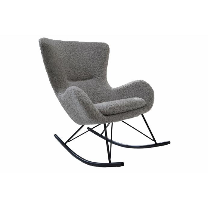 Schaukelstuhl SCANDINAVIA SWING Bouclé grau