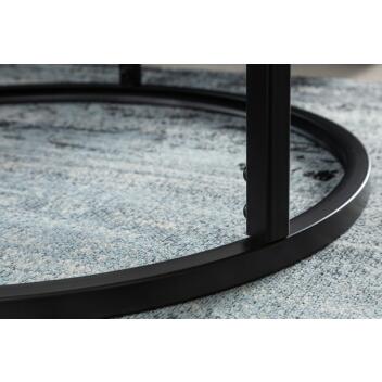 Beistelltisch Elegance 60cm wei Marmor 41885