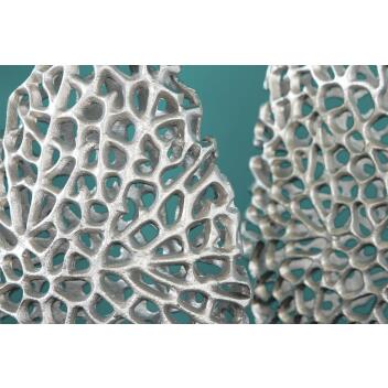 Vase Abstract Leaf 2er Set silber 43189