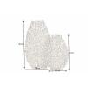 Vase Abstract Leaf 2er Set silber 43189