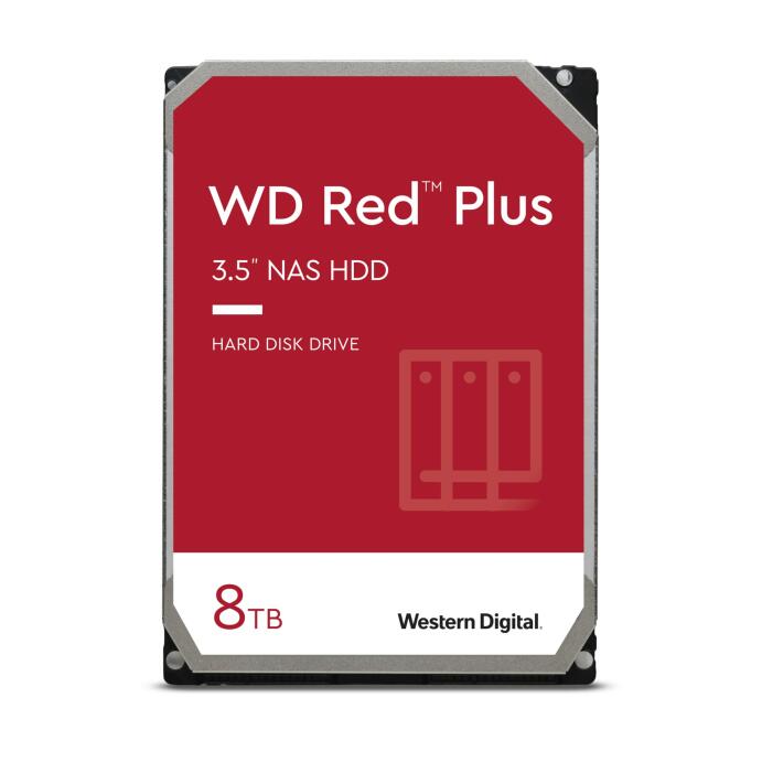 WD Red Plus WD80EFZZ NAS HDD - 8 TB 5640 rpm 128 MB 5 Jahre Garantie