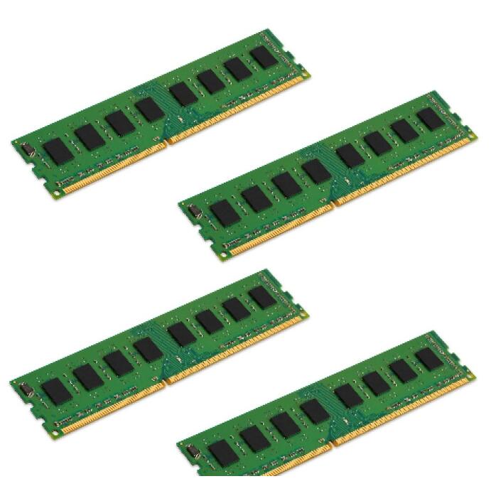 Kingston 16GB 4x 4GB DDR3 1333MHz Dimm Ram Speicher KVR1333D3N9/4G 240Pin