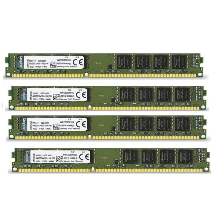 Kingston 32GB 4x 8Gb 1333 MHz DIMM Ram Speicher PC-10600 240pin DDR3 KVR1333D3N9