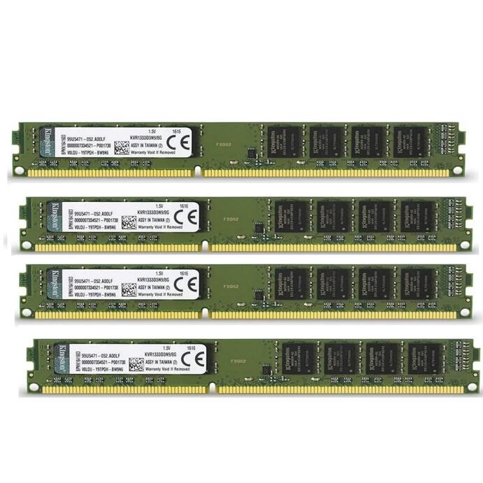 Kingston 32GB 4x 8Gb 1333 MHz DIMM Ram Speicher PC-10600 240pin DDR3 KVR1333D3N9