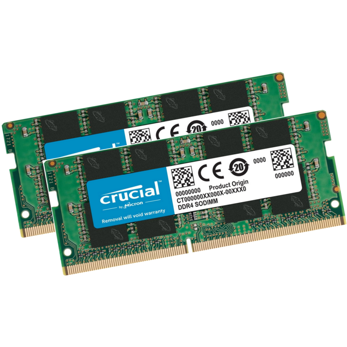 Crucial RAM 32Gb 2x 16GB Ram DDR4 2400MHz CT16G4SFD824A CL17 Laptop Imac i5, i7