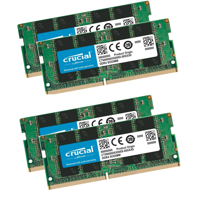 Crucial RAM CT16G4SFD824A 64GB 4x 16Gb Ram DDR4 2400MHz CL17 Laptop Imac i5, i7