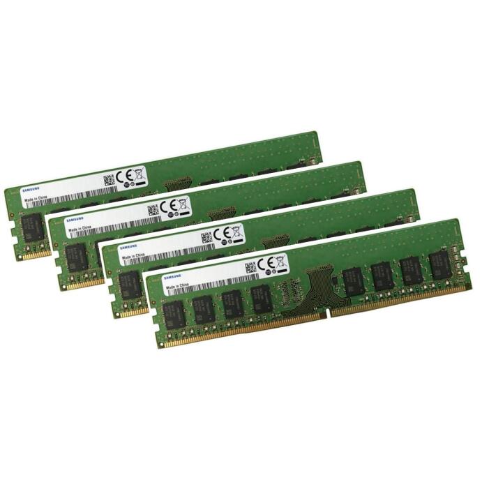 Samsung 32Gb 4x 8Gb DDR4 Ram Speicher Pc-4 280Pin ‎M378A1G43DB0-CPB Memory