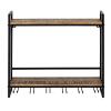 Weinregal Holz Hausbar Flaschenregal 60x45x25cm Rio Mangoholz Metall