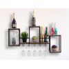 Flaschenregal Weinregal Holz 104x53x23cm Hausbar Rio Grande Mangoholz Metall