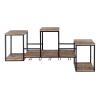 Flaschenregal Weinregal Holz 104x53x23cm Hausbar Rio Grande Mangoholz Metall