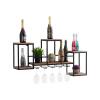 Flaschenregal Weinregal Holz 104x53x23cm Hausbar Rio Grande Mangoholz Metall