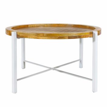 Couchtisch ø75cm Beistelltisch Wohnzimmer Tisch rund Sioux Metall Gestell