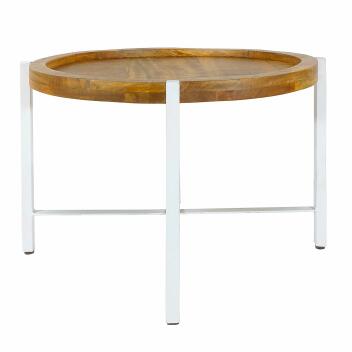 Couchtisch ø75cm Beistelltisch Wohnzimmer Tisch rund Sioux Metall Gestell