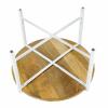 Couchtisch ø75cm Beistelltisch Wohnzimmer Tisch rund Sioux Metall Gestell