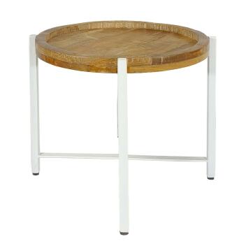 Beistelltisch ø55cm Couchtisch rund Wohnzimmer Tisch Sioux Metall Gestell