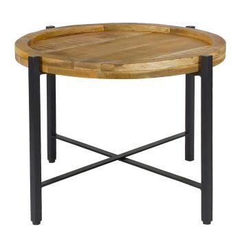 Beistelltisch ø55cm Couchtisch rund Wohnzimmer Tisch Sioux Metall Gestell