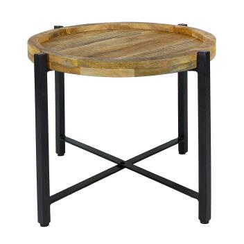 Beistelltisch ø55cm Couchtisch rund Wohnzimmer Tisch Sioux Metall Gestell