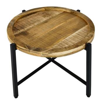 Beistelltisch ø55cm Couchtisch rund Wohnzimmer Tisch Sioux Metall Gestell