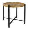 Beistelltisch ø55cm Couchtisch rund Wohnzimmer Tisch Sioux Metall Gestell
