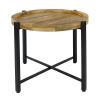 Beistelltisch ø55cm Couchtisch rund Wohnzimmer Tisch Sioux Metall Gestell