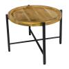 Beistelltisch ø55cm Couchtisch rund Wohnzimmer Tisch Sioux Metall Gestell