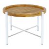 Beistelltisch ø55cm Couchtisch rund Wohnzimmer Tisch Sioux Metall Gestell
