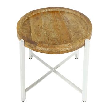 Beistelltisch Couchtisch rund Couchtisch ø46xH45cm Sioux Metall-Gestell