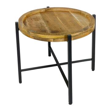 Beistelltisch Couchtisch rund Couchtisch ø46xH45cm Sioux Metall-Gestell