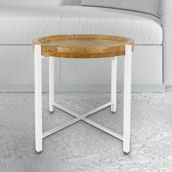 Beistelltisch Couchtisch rund Couchtisch ø46xH45cm Sioux Metall-Gestell