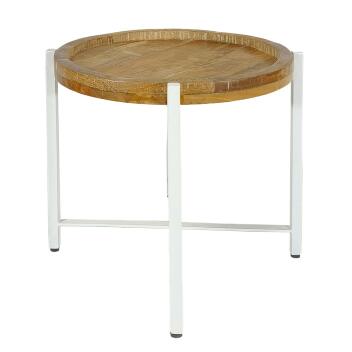 Beistelltisch Couchtisch rund Couchtisch ø46xH45cm Sioux Metall-Gestell