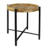 Beistelltisch Couchtisch rund Couchtisch ø46xH45cm Sioux Metall-Gestell