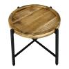 Beistelltisch Couchtisch rund Couchtisch ø46xH45cm Sioux Metall-Gestell