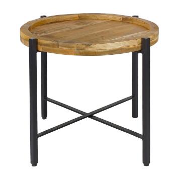 Beistelltisch Couchtisch rund Couchtisch ø46xH45cm Sioux Metall schwarz matt