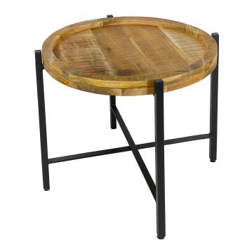 Beistelltisch Couchtisch rund Couchtisch ø46xH45cm Sioux Metall schwarz matt