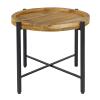 Beistelltisch Couchtisch rund Couchtisch ø46xH45cm Sioux Metall schwarz matt