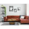 Couchtisch rund ø65cm Beistell-tisch Los Angeles Metall Gestell schwarz