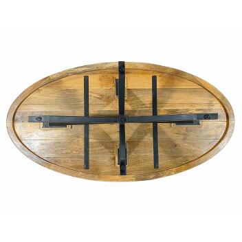 Esstisch oval 190x100cm Esszimmer Tisch Liverpool Mangoholz massiv stabil