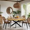 Esstisch oval 190x100cm Esszimmer Tisch Liverpool Mangoholz massiv stabil