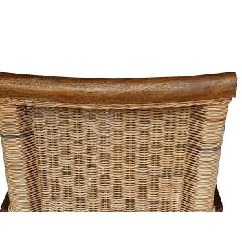 Esszimmerstuhl Rattanstuhl mit Armlehnen tabacco Perth Korbstuhl Rattan Sessel