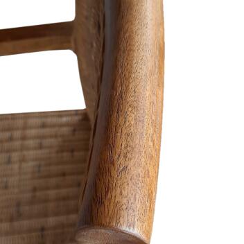 Esszimmerstuhl Rattanstuhl mit Armlehnen tabacco Perth Korbstuhl Rattan Sessel